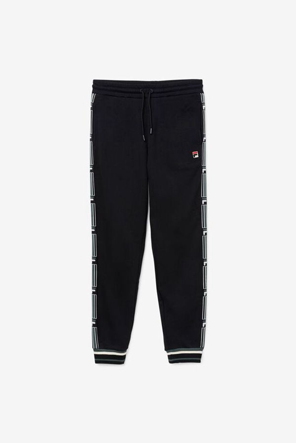 Calça Fila Homem Pretas - Fila Danube Black Track Loja Online Portugal,DQRZ-18765